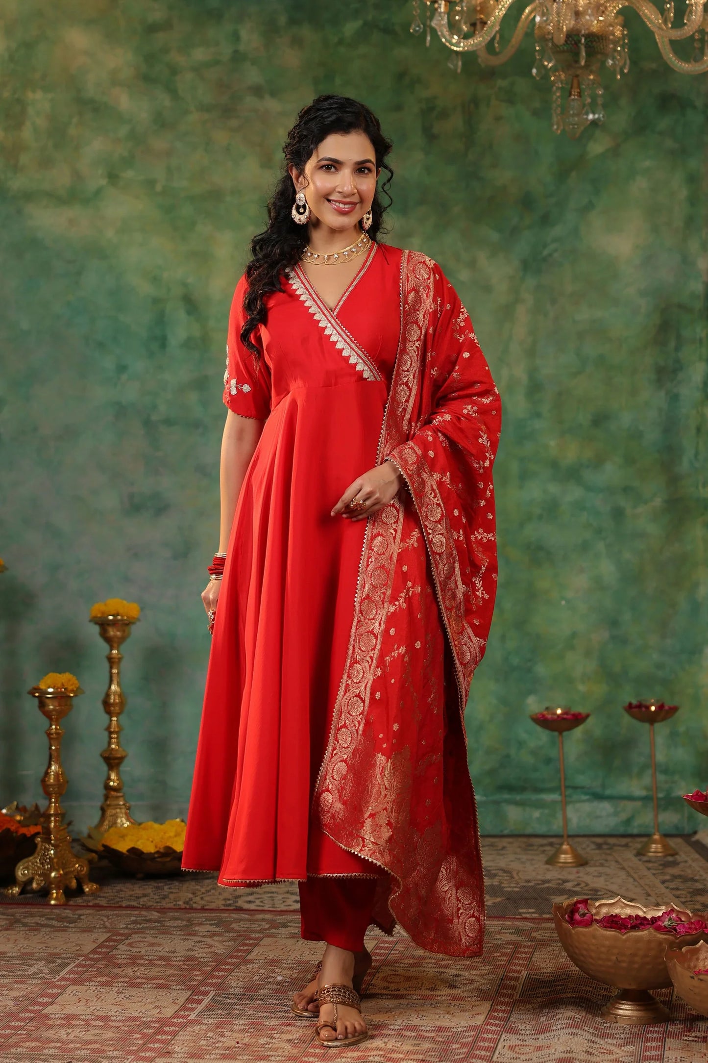 Luxury Designer Embroidered Suit Set with Heavy Dupatta Perfect for Wedding Functions