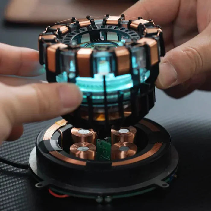 Levitating Arc Reactor Decor with Free-Floating Display – Collector Replica for Superhero Fans