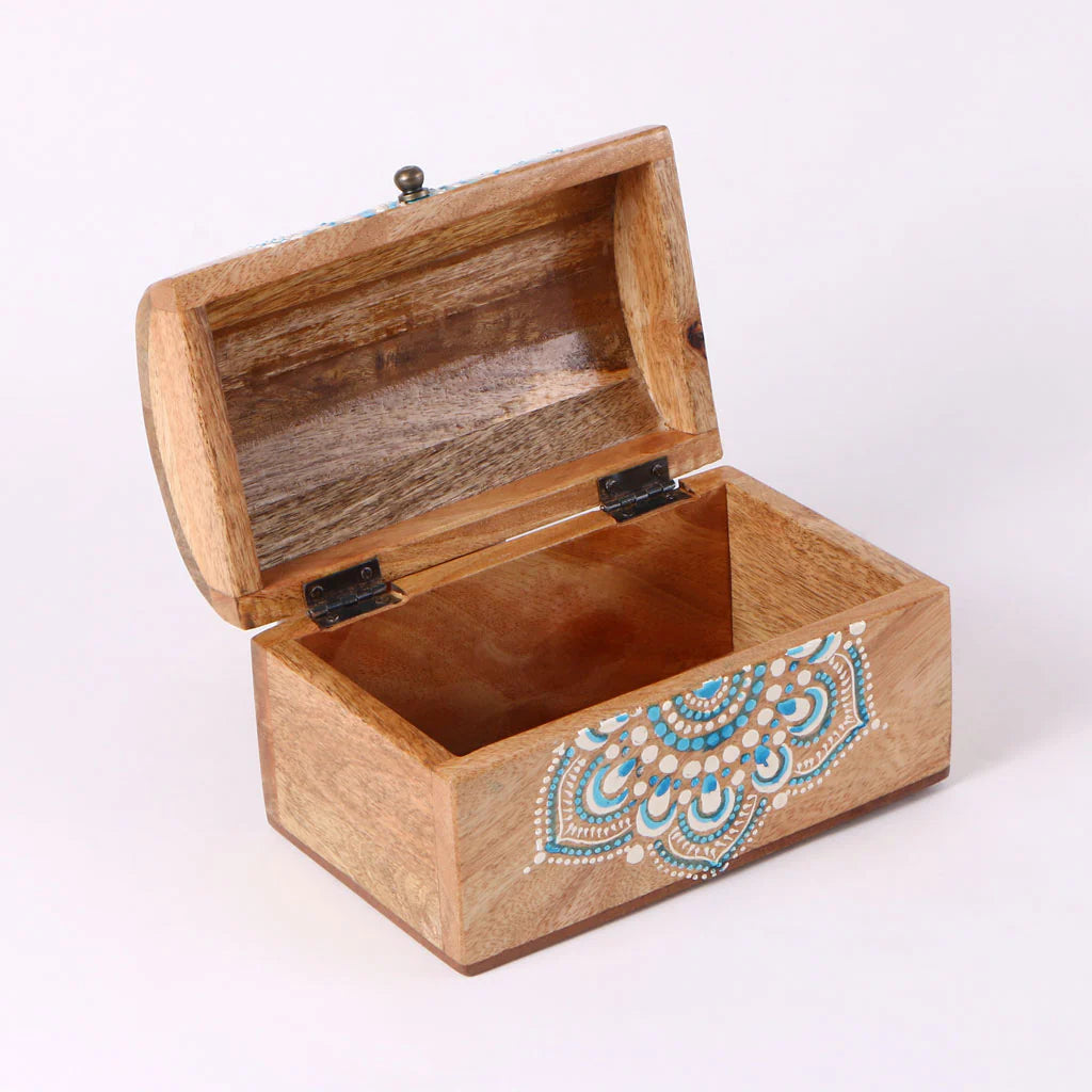 Decorative Mandala Treasure Trinket Box for Jewelry and Keepsakes