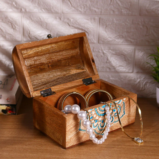 Decorative Mandala Treasure Trinket Box for Jewelry and Keepsakes