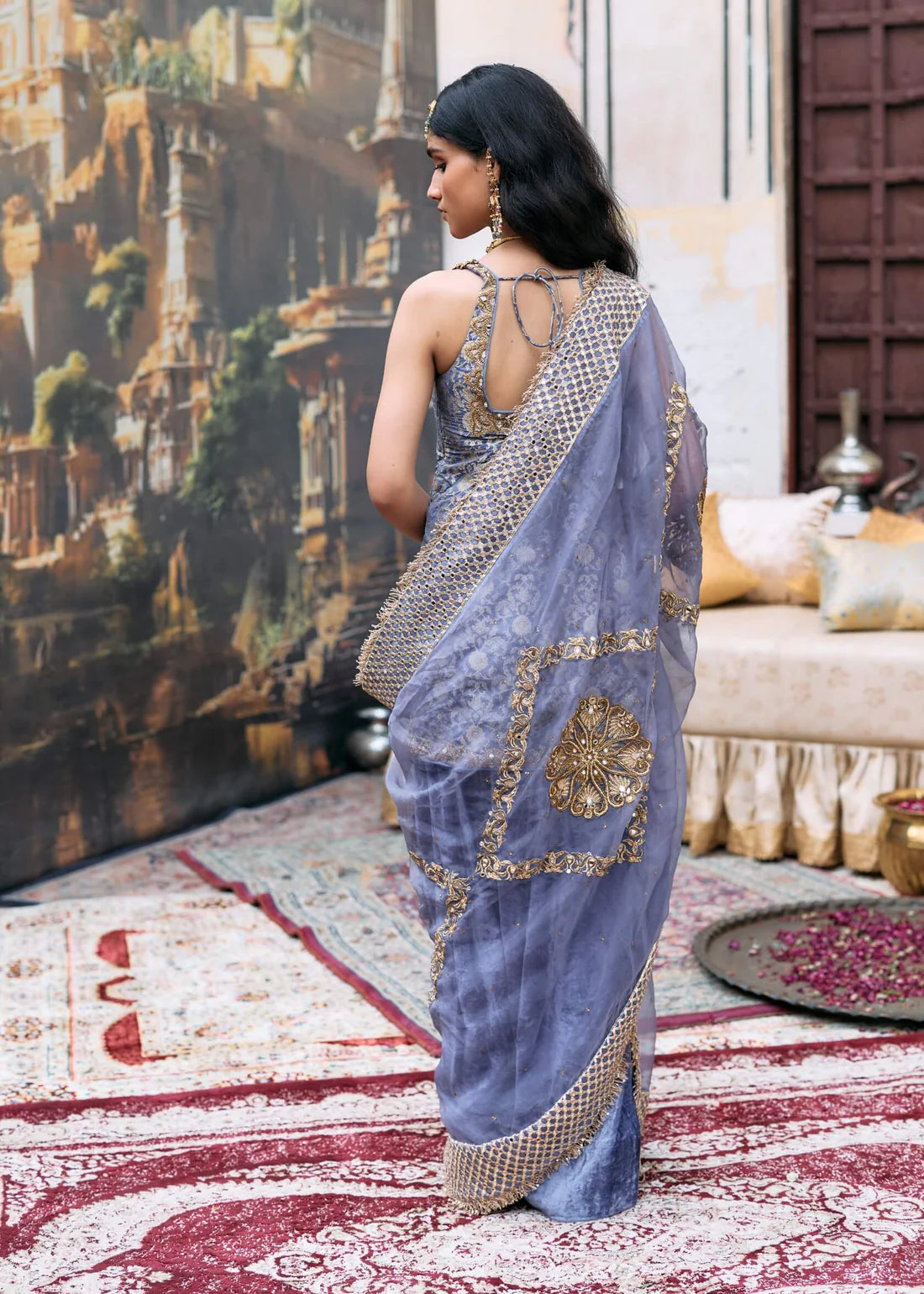 Sparkling Lilac Maitri Kurta Set Perfect for Weddings, Festivals, and Party Occasions