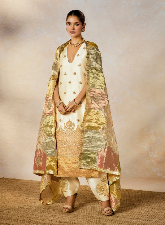 Stylish Ethnic Kalakand Kurta and Salwar Set for Party and Festive Occasions