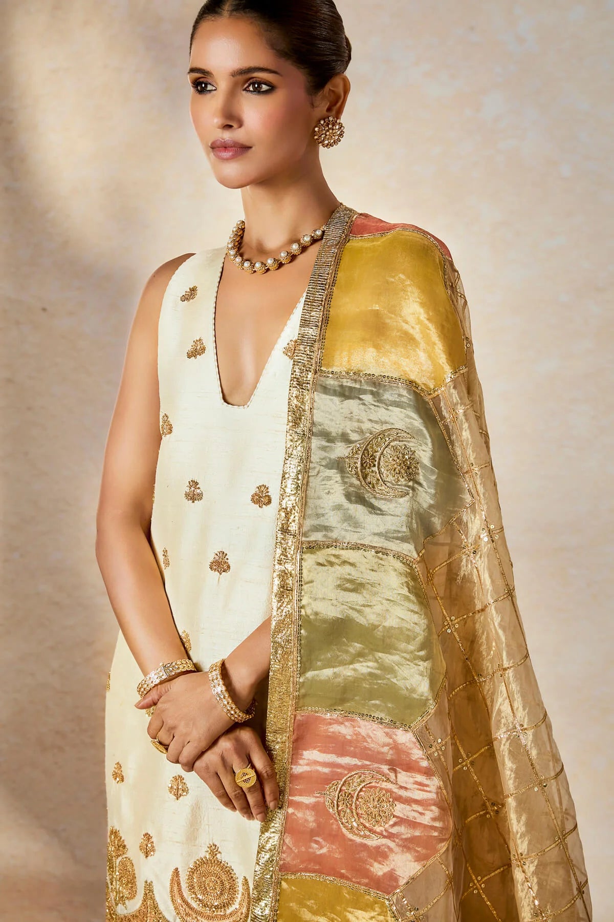 Stylish Ethnic Kalakand Kurta and Salwar Set for Party and Festive Occasions