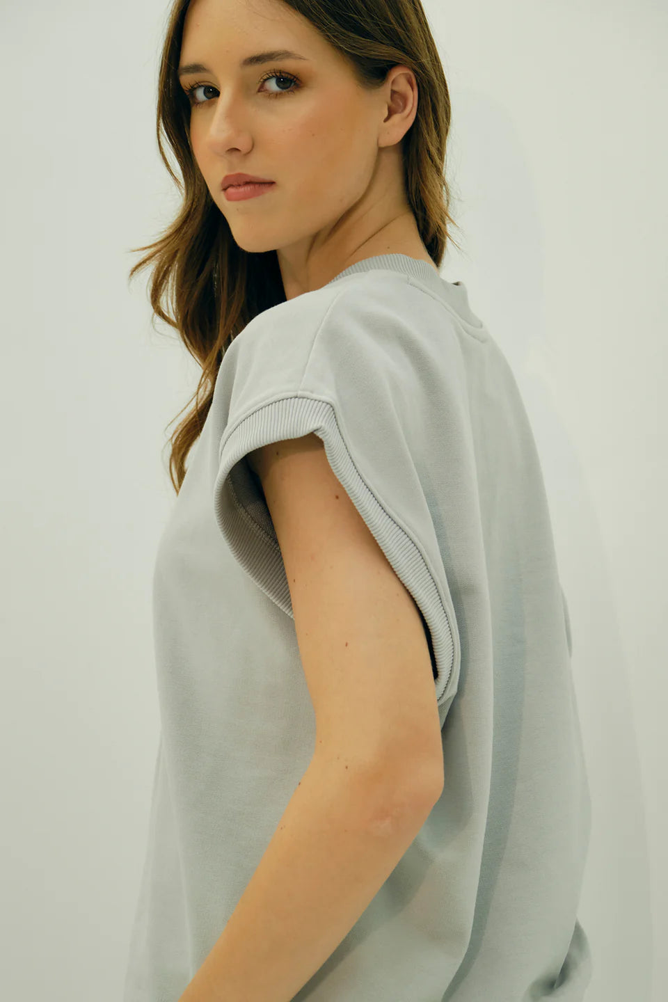 Everyday Wear Women’s Cotton Oversized V Neck T Shirt with Comfortable Silhouette and Soft Material