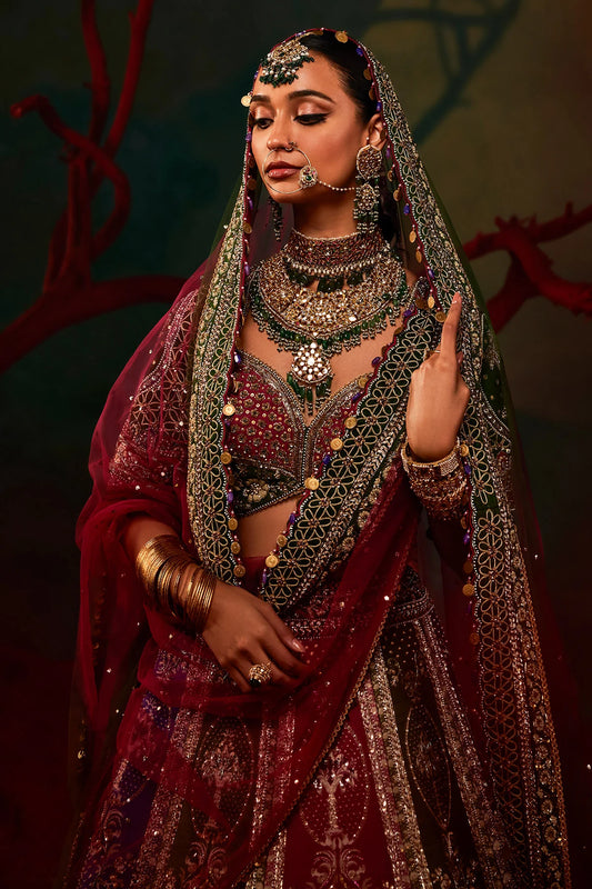 Graceful Mohini Bridal Lehenga with Heavy Work for Special Occasions