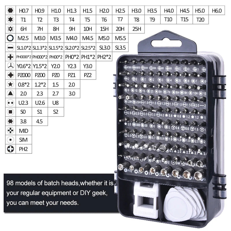 Magnetic Precision Screwdriver Set for DIY Electronics, Mobile, Laptop, Gaming Console, and Watch Repairs